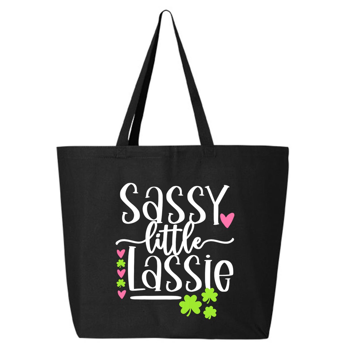 St Patricks Day Baby Sassy Little Lassie 25L Jumbo Tote