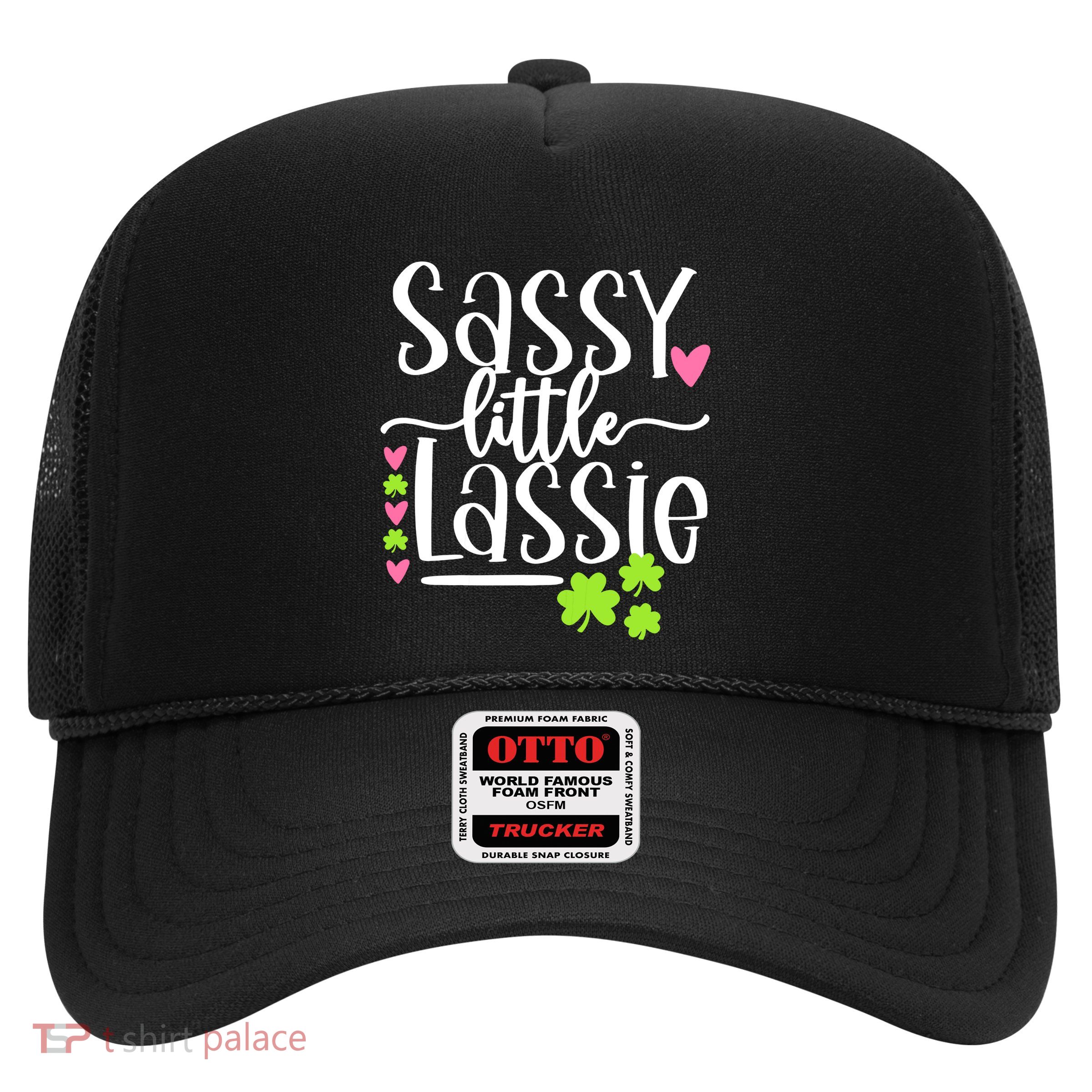 St Patricks Day Baby Sassy Little Lassie Trucker Hat