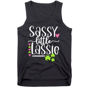 St Patricks Day Baby Sassy Little Lassie Tank Top