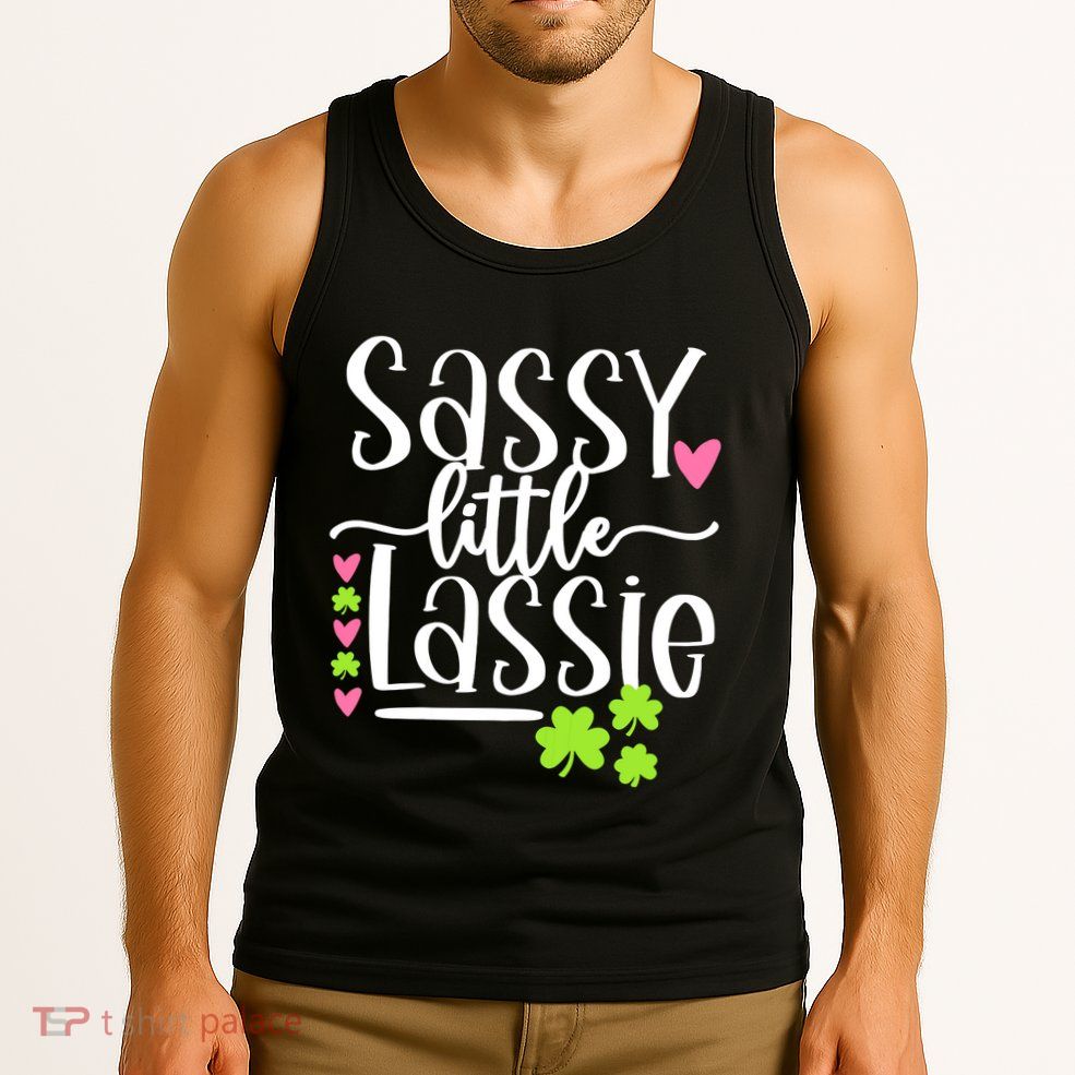St Patricks Day Baby Sassy Little Lassie Tank Top