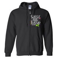 St Patricks Day Baby Sassy Little Lassie Full Zip Hoodie