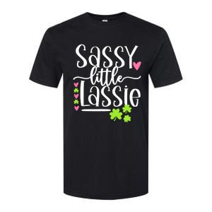 St Patricks Day Baby Sassy Little Lassie Softstyle CVC T-Shirt