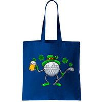 St Patricks Day Golf Golfing Irish Golfer Beer Humor Dad Great Gift Tote Bag