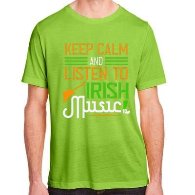 St. Patrick's Day Gifts Funny Irish Listen To Irish Music Adult ChromaSoft Performance T-Shirt