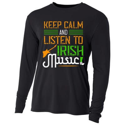 St. Patrick's Day Gifts Funny Irish Listen To Irish Music Cooling Performance Long Sleeve Crew