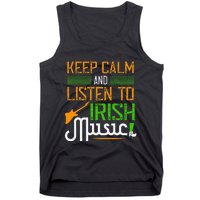 St. Patrick's Day Gifts Funny Irish Listen To Irish Music Tank Top