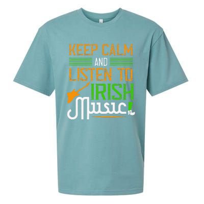 St. Patrick's Day Gifts Funny Irish Listen To Irish Music Sueded Cloud Jersey T-Shirt