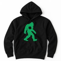 St Patricks Day Lucky Shamrock Clover Big Foot Sasquatch Yeti Hoodie