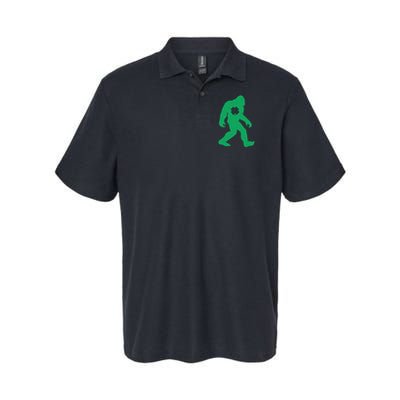 St Patricks Day Lucky Shamrock Clover Big Foot Sasquatch Yeti Polo