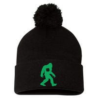 St Patricks Day Lucky Shamrock Clover Big Foot Sasquatch Yeti Pom Pom 12in Knit Beanie