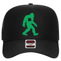 St Patricks Day Lucky Shamrock Clover Big Foot Sasquatch Yeti Trucker Hat