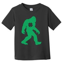 St Patricks Day Lucky Shamrock Clover Big Foot Sasquatch Yeti Toddler T-Shirt