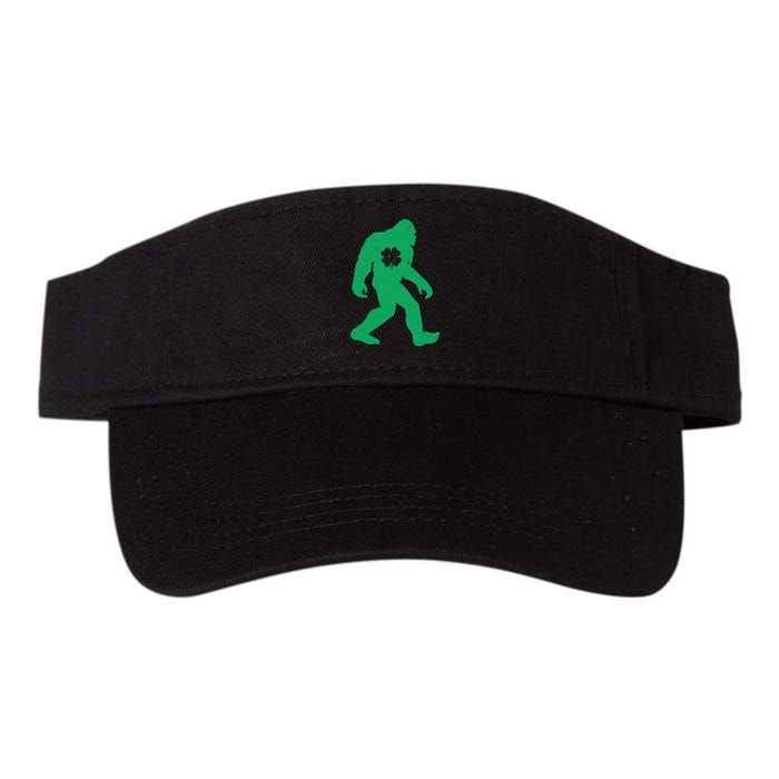 St Patricks Day Lucky Shamrock Clover Big Foot Sasquatch Yeti Visor