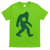 St Patricks Day Lucky Shamrock Clover Big Foot Sasquatch Yeti T-Shirt