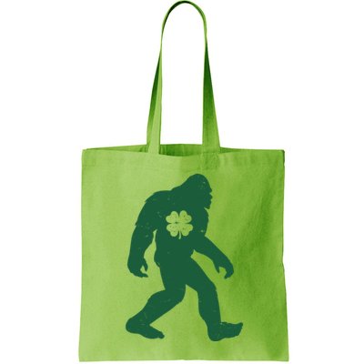 St Patricks Day Lucky Shamrock Clover Big Foot Sasquatch Yeti Bag