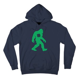 St Patricks Day Lucky Shamrock Clover Big Foot Sasquatch Yeti Hoodie