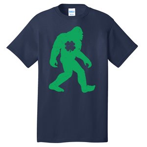 St Patricks Day Lucky Shamrock Clover Big Foot Sasquatch Yeti Tall T-Shirt