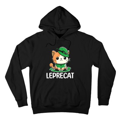 St Patricks Day Parade Leprecat Funny Irish Cat Hoodie