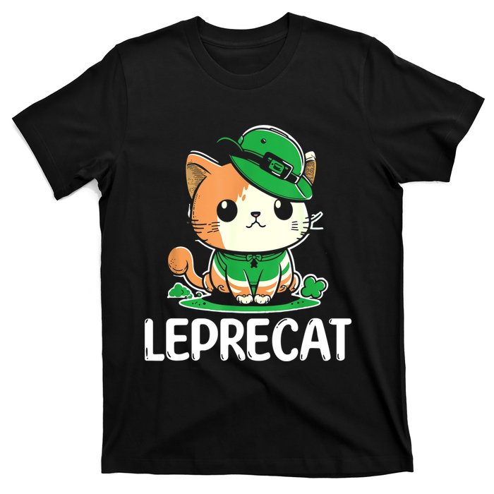 St Patricks Day Parade Leprecat Funny Irish Cat T-Shirt