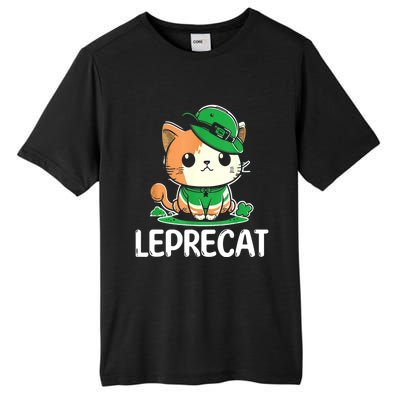 St Patricks Day Parade Leprecat Funny Irish Cat Tall Fusion ChromaSoft Performance T-Shirt