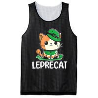 St Patricks Day Parade Leprecat Funny Irish Cat Mesh Reversible Basketball Jersey Tank