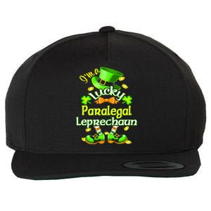 St Patrick's Day Paralegal Costume I'm A Lucky Leprechaun Gift Wool Snapback Cap