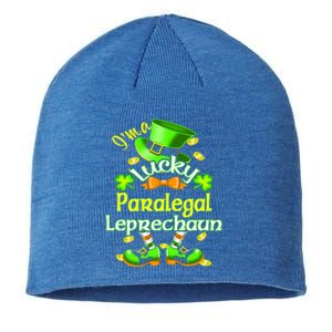 St Patrick's Day Paralegal Costume I'm A Lucky Leprechaun Gift Sustainable Beanie