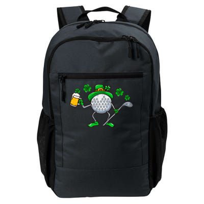 St Patricks Day Golf Golfing Irish Golfer Beer Humor Dad Cute Gift Daily Commute Backpack