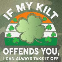 St Patricks Day Kilt Offend You Legacy Tie Dye Trucker Hat