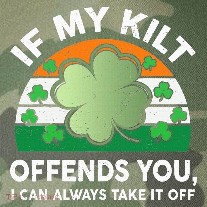 St Patricks Day Kilt Offend You Legacy Tie Dye Trucker Hat