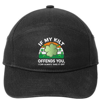 St Patricks Day Kilt Offend You 7-Panel Snapback Hat