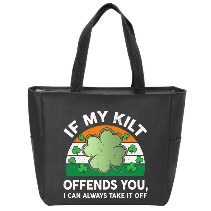 St Patricks Day Kilt Offend You Zip Tote Bag