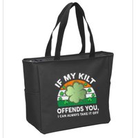 St Patricks Day Kilt Offend You Zip Tote Bag