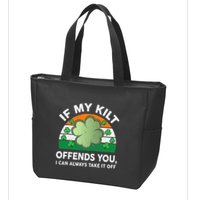 St Patricks Day Kilt Offend You Zip Tote Bag