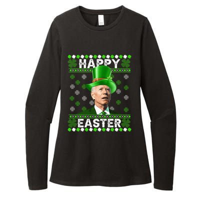 St Patricks Day Funny Joe Happy Easter Leprechaun Biden Gift Womens CVC Long Sleeve Shirt