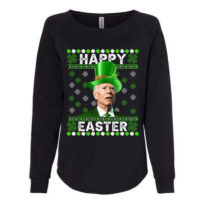 St Patricks Day Funny Joe Happy Easter Leprechaun Biden Gift Womens California Wash Sweatshirt