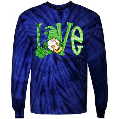 St Patricks Day Love Mommy Life Tie-Dye Long Sleeve Shirt