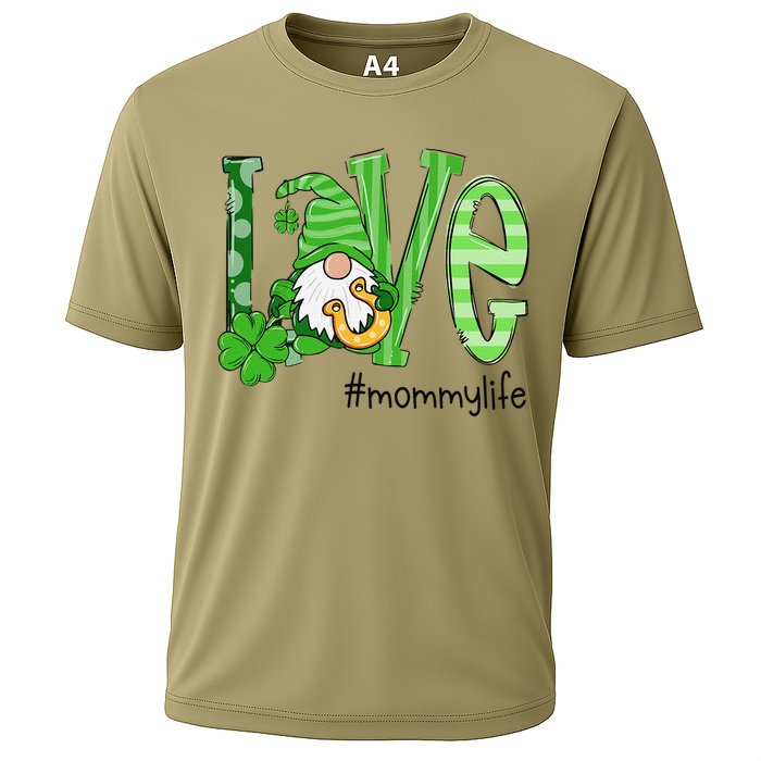 St Patricks Day Love Mommy Life Cooling Performance Crew T-Shirt