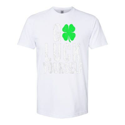 Saint Patrick's Day Good Luck Yourself Green Clover Softstyle CVC T-Shirt