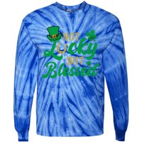 St Patricks Day Funny Gift Tie-Dye Long Sleeve Shirt