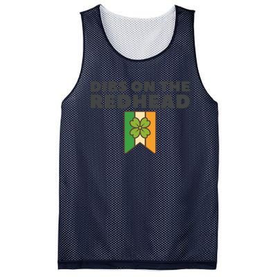 St PatrickS Day Dibs On The Redhead Funny Mesh Reversible Basketball Jersey Tank