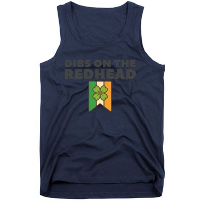 St PatrickS Day Dibs On The Redhead Funny Tank Top