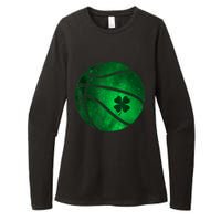 St Patricks Day Shirts Basketball Shamrock Lucky Clover Irish Womens CVC Long Sleeve Shirt