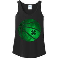 St Patricks Day Shirts Basketball Shamrock Lucky Clover Irish Ladies Essential Tank