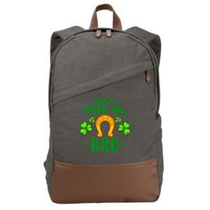 St Patricks Day Funny Irish Don't Pinch Me Bro Graphic Gift Cotton Canvas Backpack