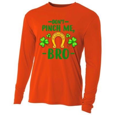 St Patricks Day Funny Irish Don't Pinch Me Bro Graphic Great Gift Cooling Performance Long Sleeve Crew