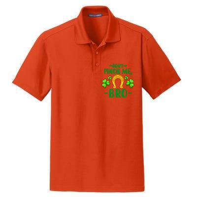 St Patricks Day Funny Irish Don't Pinch Me Bro Graphic Great Gift Dry Zone Grid Polo