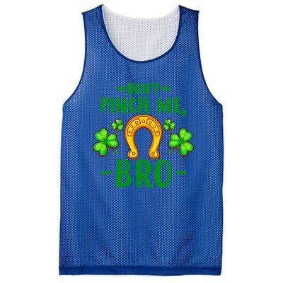 St Patricks Day Funny Irish Don't Pinch Me Bro Graphic Great Gift Mesh Reversible Basketball Jersey Tank