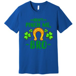 St Patricks Day Funny Irish Don't Pinch Me Bro Graphic Great Gift Premium T-Shirt