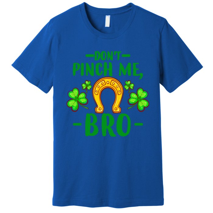 St Patricks Day Funny Irish Don't Pinch Me Bro Graphic Great Gift Premium T-Shirt